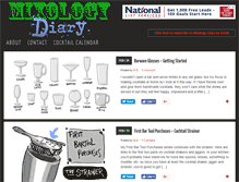 Tablet Screenshot of mixologydiary.com